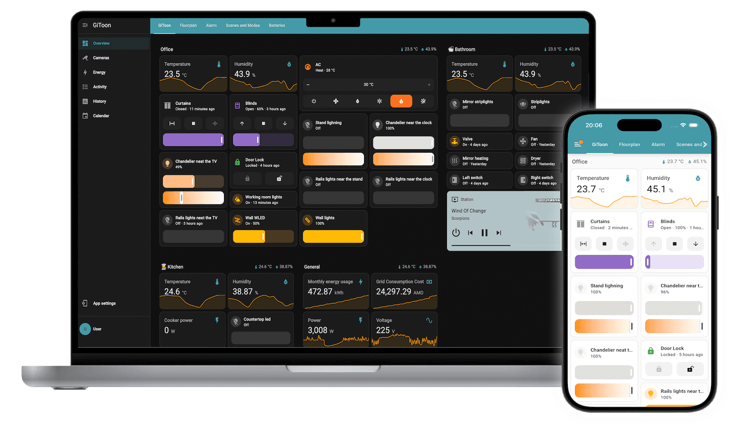 GiToon Smart Home App
